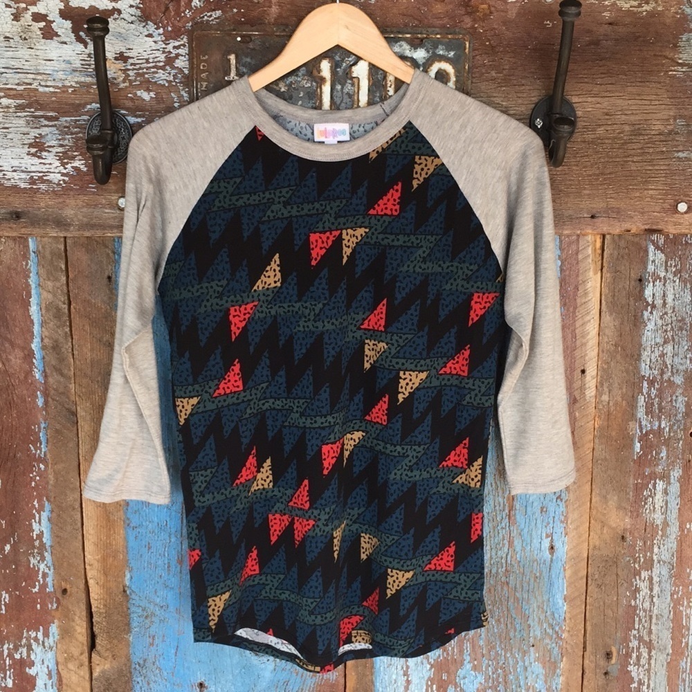 Lularoe Tee Shirt Randy Geometric Top Size S NWOT